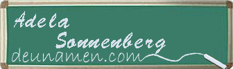 Adela Sonnenberg Visitenkarte